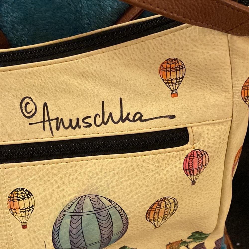 Anuschka hand painted leather Boho Purse - Picture 2 of 14